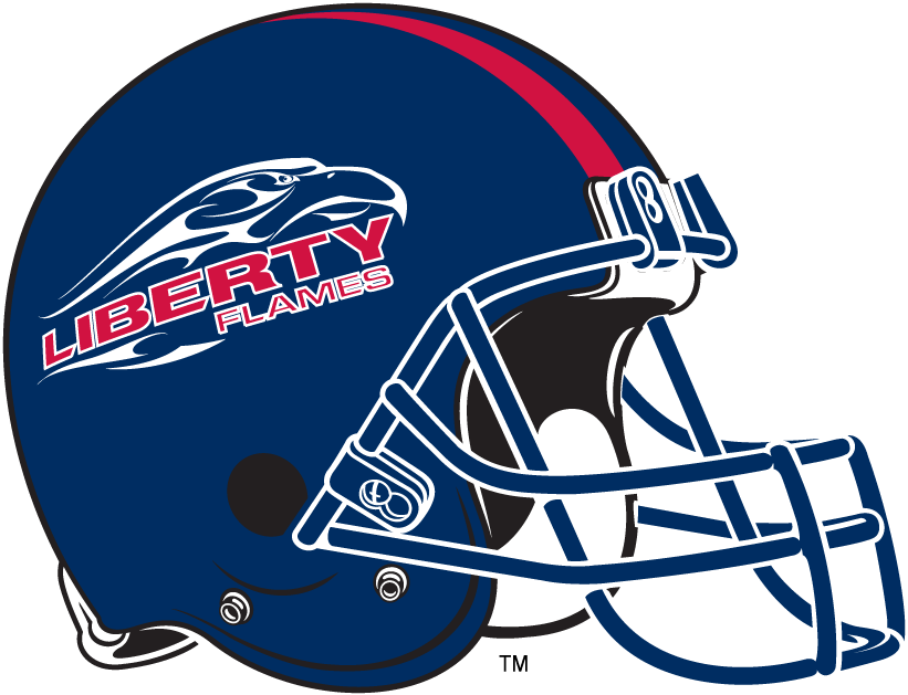 Liberty Flames 2004-2012 Helmet iron on paper